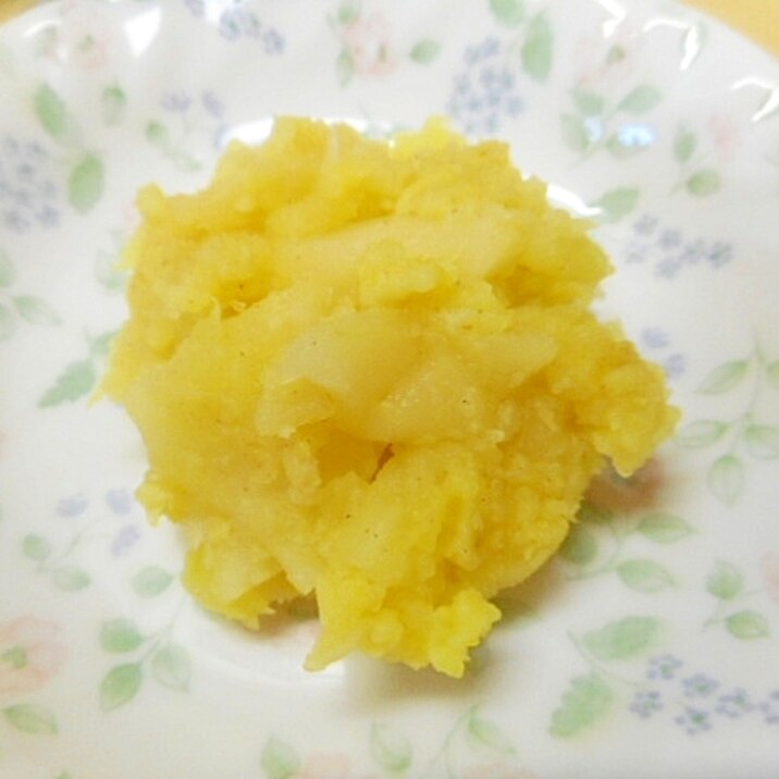 レンジで作る☆さつま芋とりんごのきんとん☆